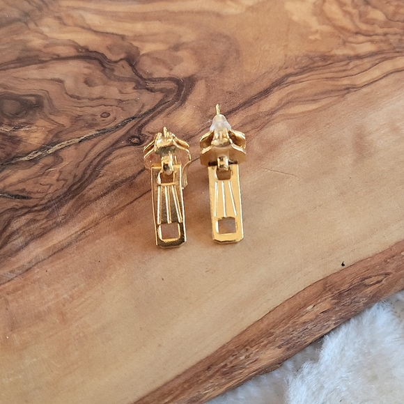 OOAK Handmade Zipper Earrings - Picture 2 of 3